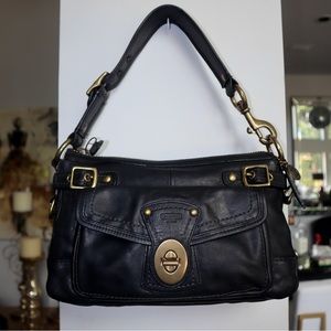 Vintage Coach Legacy Leather Shoulder Bag 65th Anniversary — Black